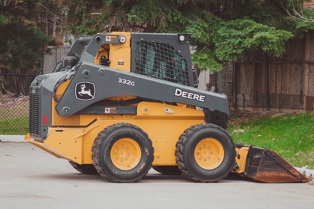 Small Bobcat used for land excavating